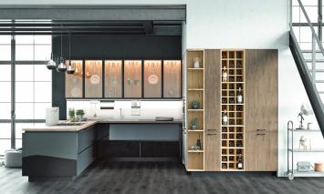 Кухня «ЛОФТ ГЛАСС»