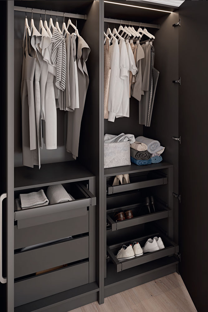 Гардеробный шкаф ELITE Anthracite