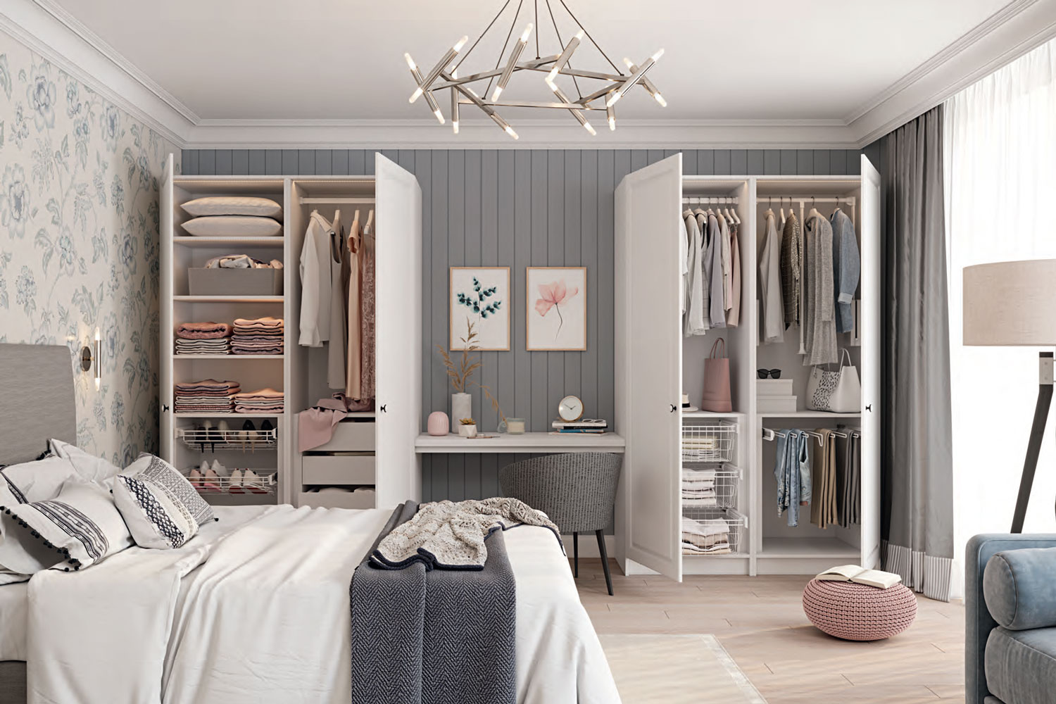 Гардеробный шкаф SMART White